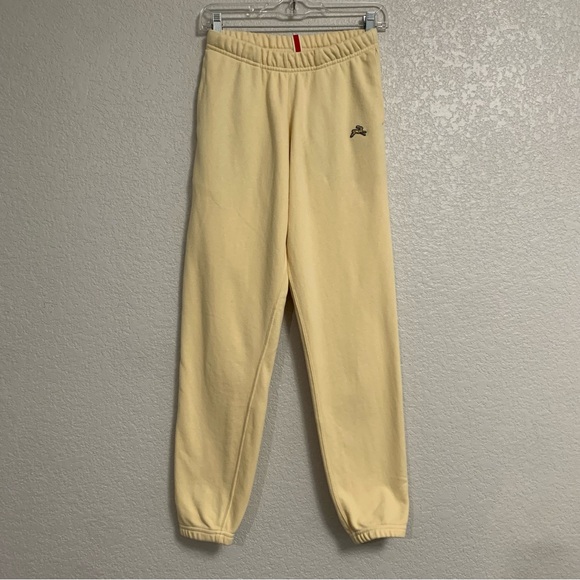 Tracksmith Sweatpants Womens XS Jogger Pockets Elastic Drawstring Waist Yellow - Picture 1 of 16